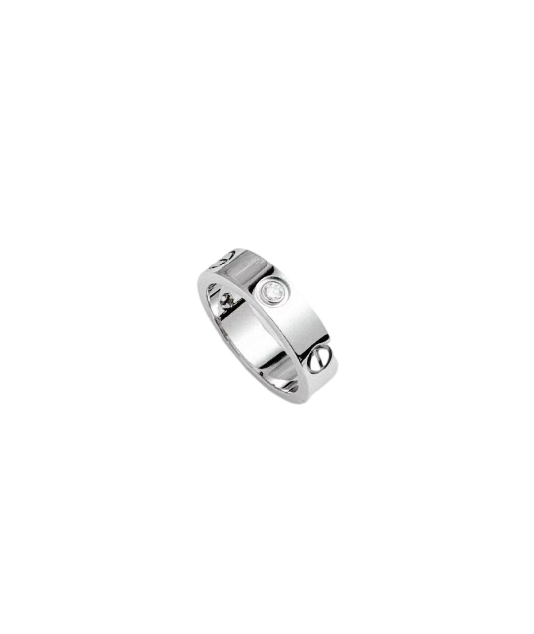 CARTIER Серебряное кольцо из белого золота, фото 4
