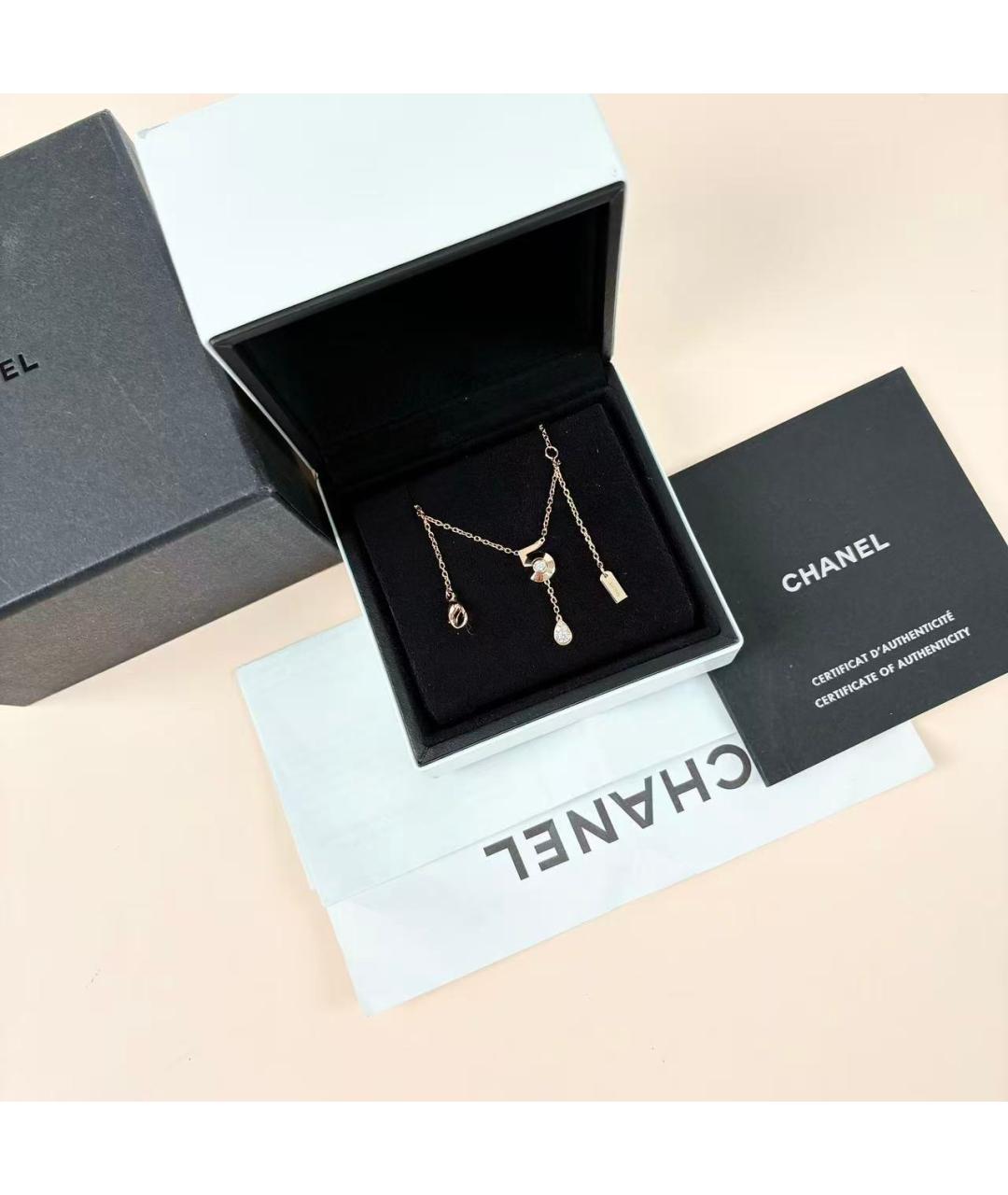CHANEL Золотая подвеска из розового золота, фото 4
