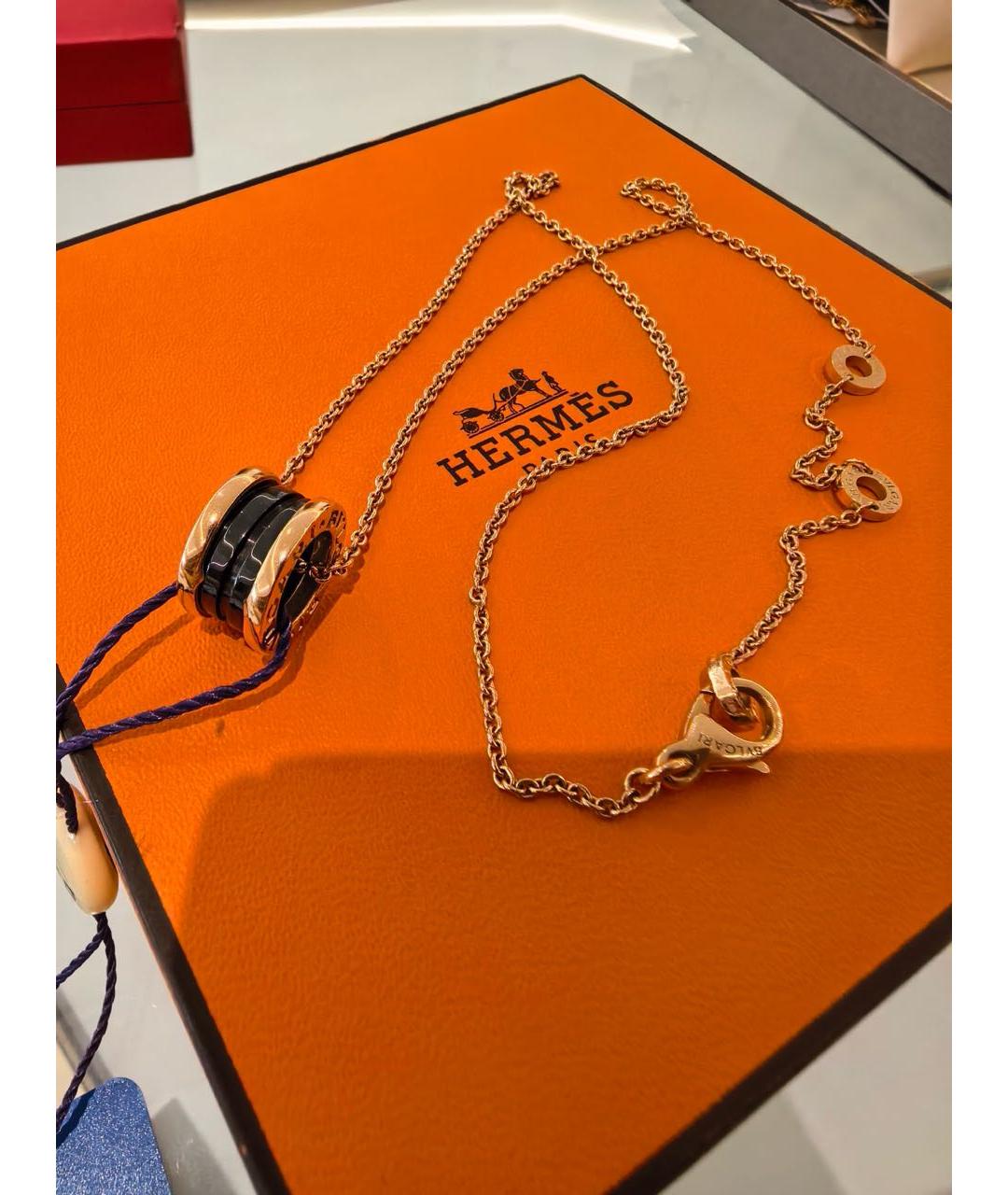BVLGARI Золотая подвеска из розового золота, фото 2