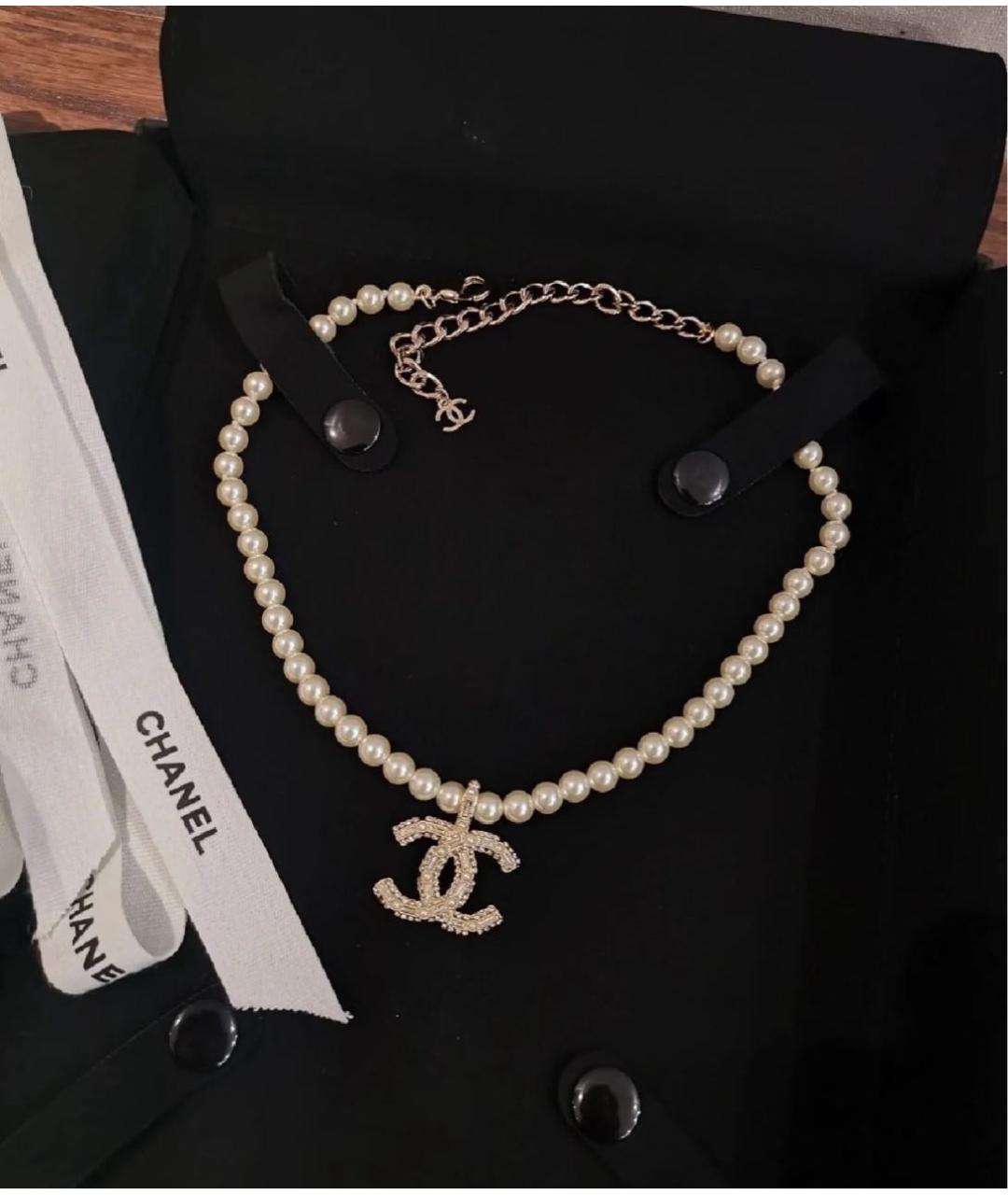 CHANEL Золотое колье, фото 4