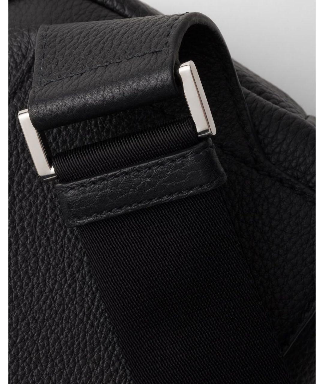 PRADA Черная кожаная поясная сумка, фото 3
