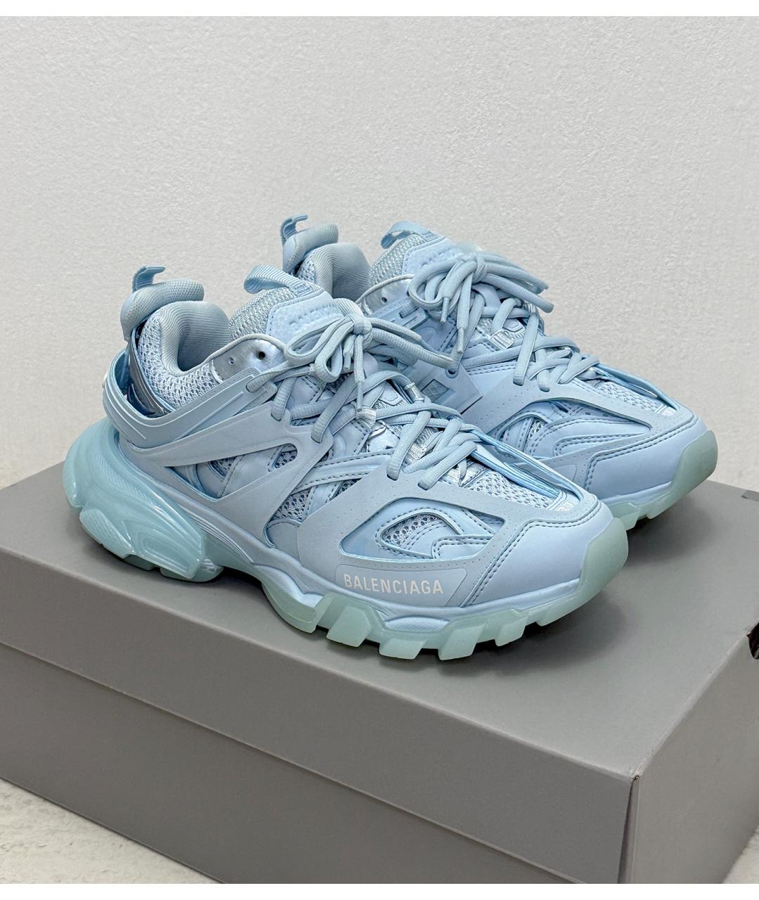 BALENCIAGA Голубые кроссовки, фото 8