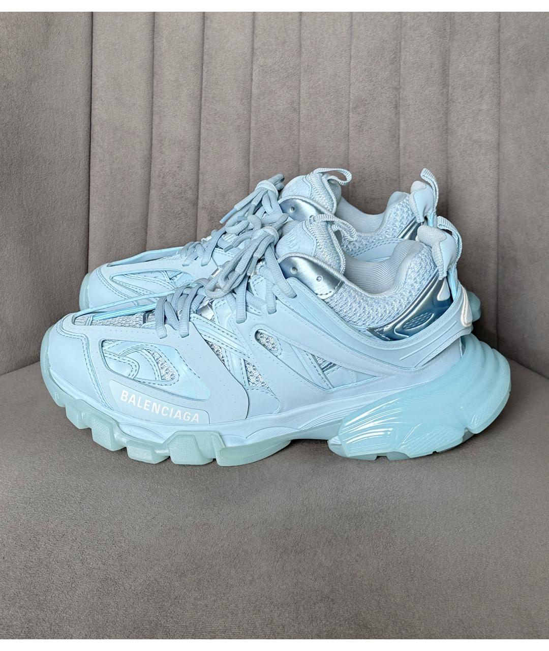 BALENCIAGA Голубые кроссовки, фото 5