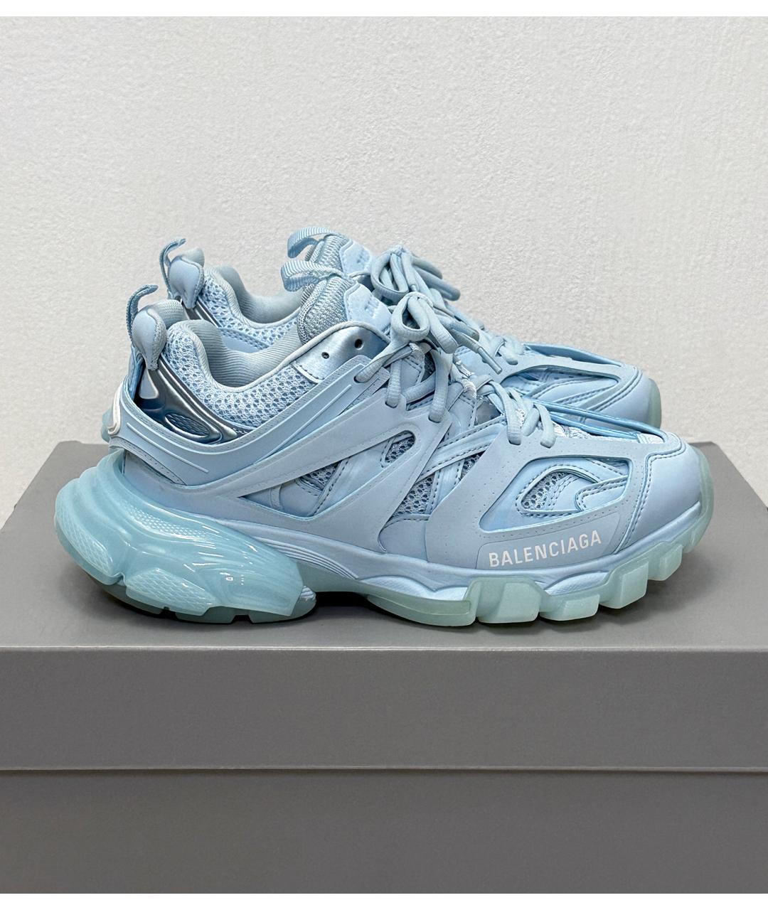 BALENCIAGA Голубые кроссовки, фото 9
