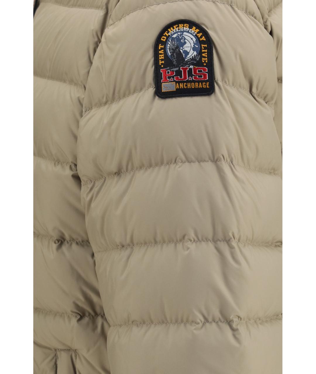 PARAJUMPERS Бежевый пуховик, фото 3