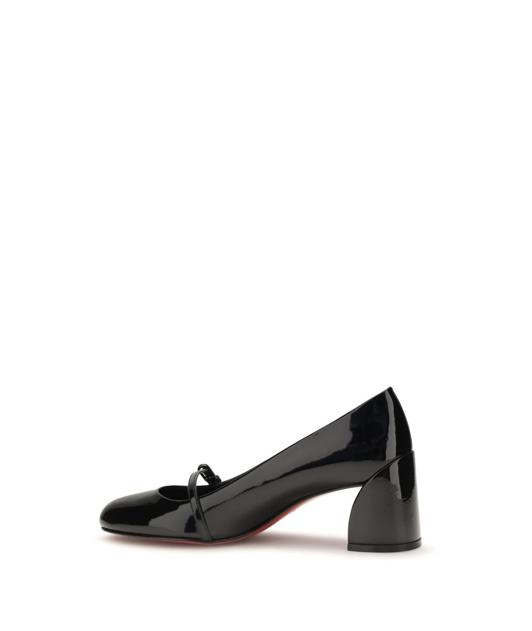 CHRISTIAN LOUBOUTIN Черные кожаные туфли, фото 3