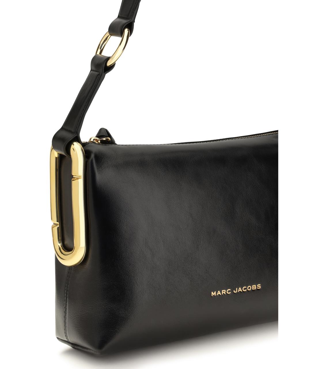 MARC JACOBS Черная кожаная сумка через плечо, фото 4