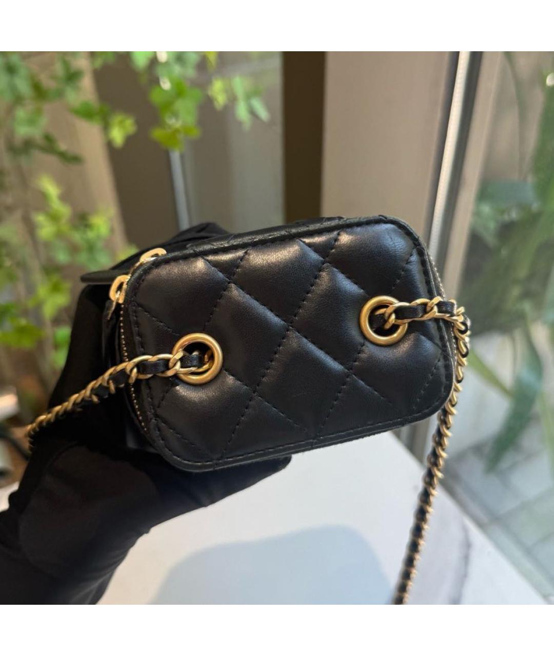 CHANEL Черная сумка через плечо, фото 3