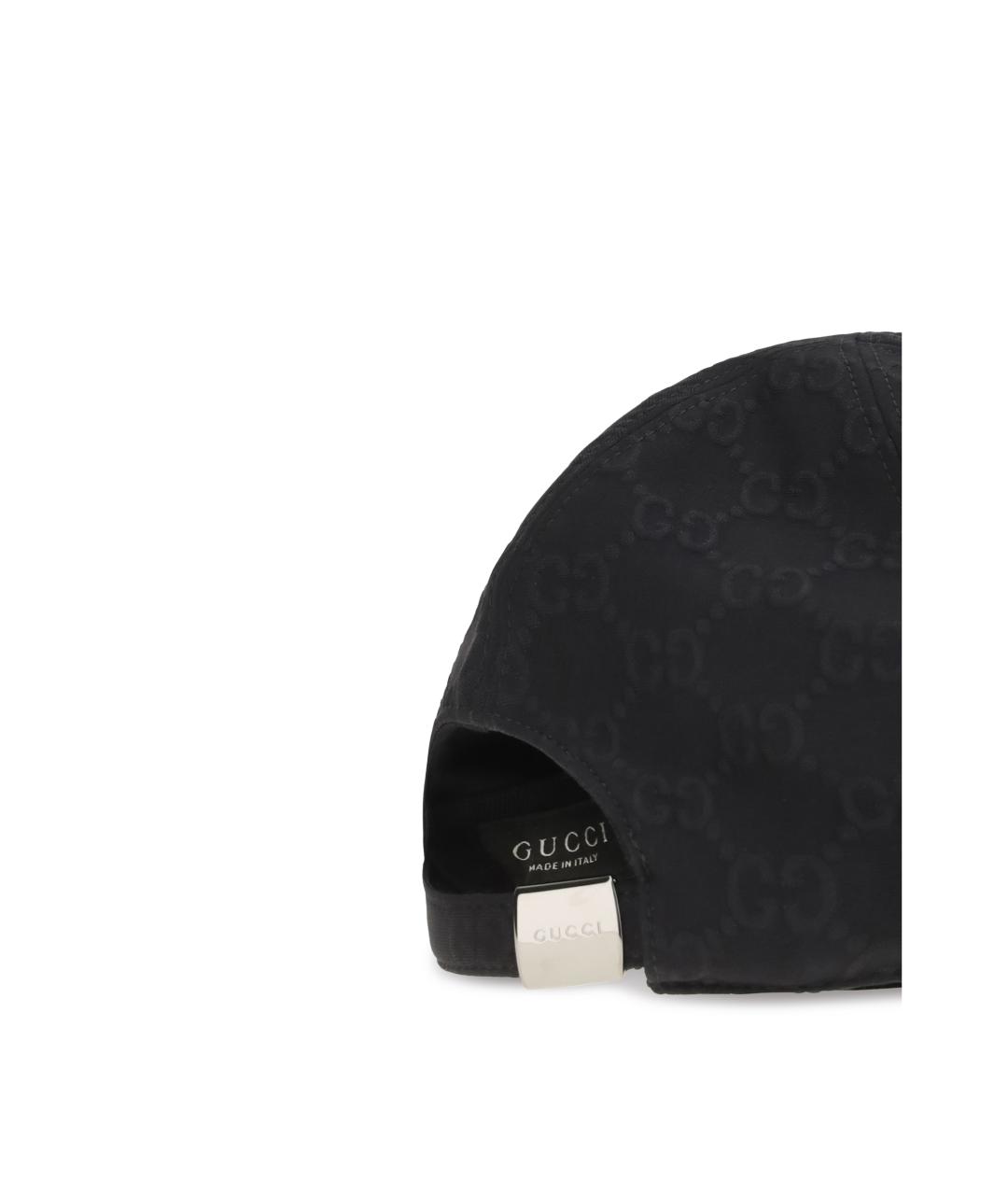 GUCCI Черная хлопковая кепка, фото 3