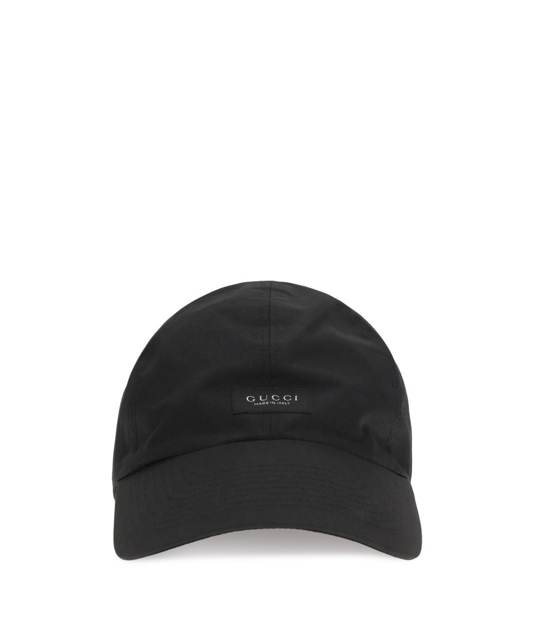 GUCCI Черная хлопковая кепка/бейсболка, фото 1