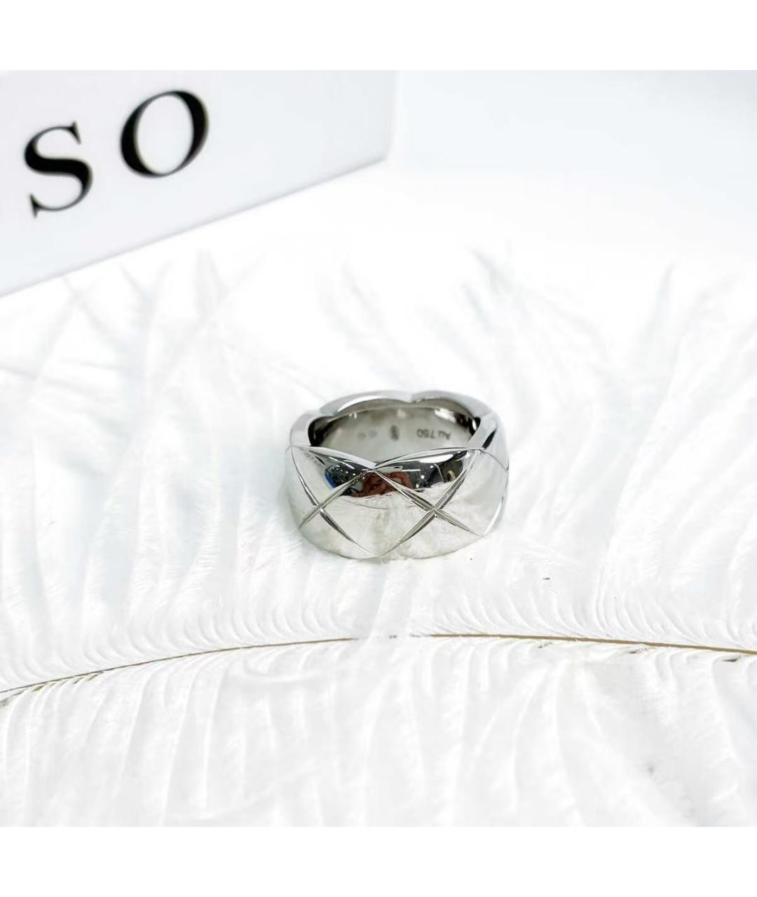 CHANEL Серебряное кольцо из белого золота, фото 4