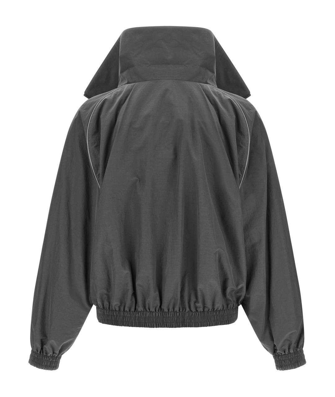 BALENCIAGA Серая хлопковая куртка, фото 2
