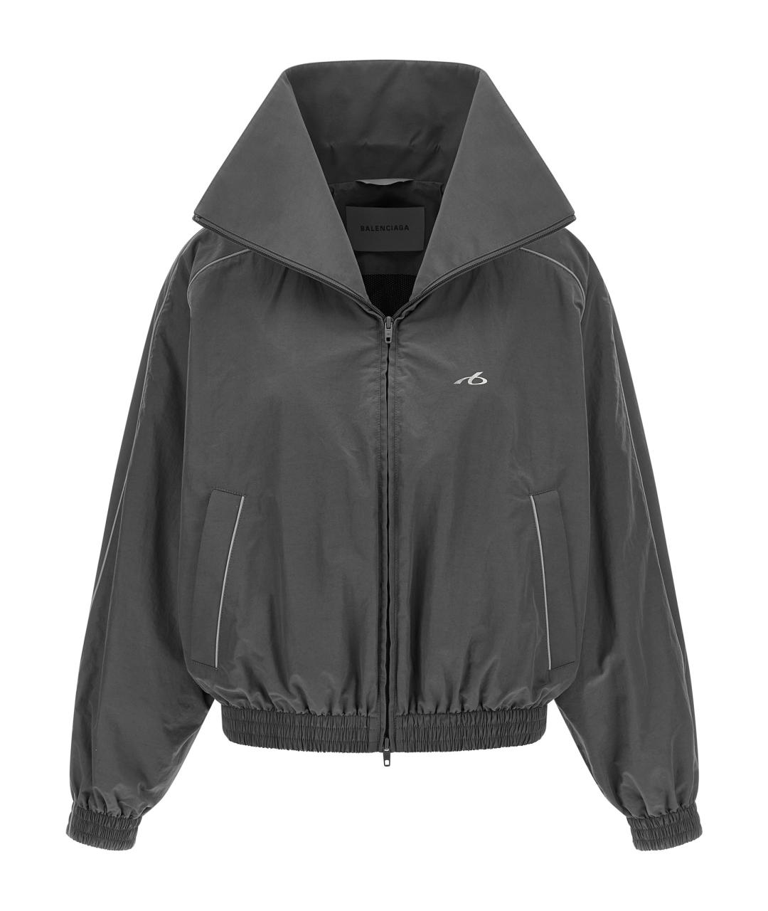 BALENCIAGA Серая хлопковая куртка, фото 1