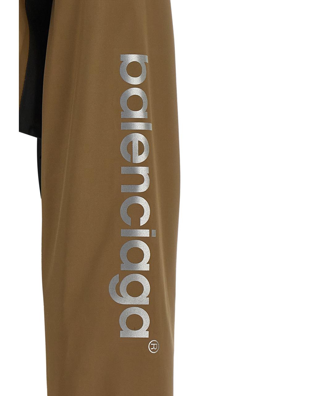 BALENCIAGA Коричневая полиэстеровая куртка, фото 4