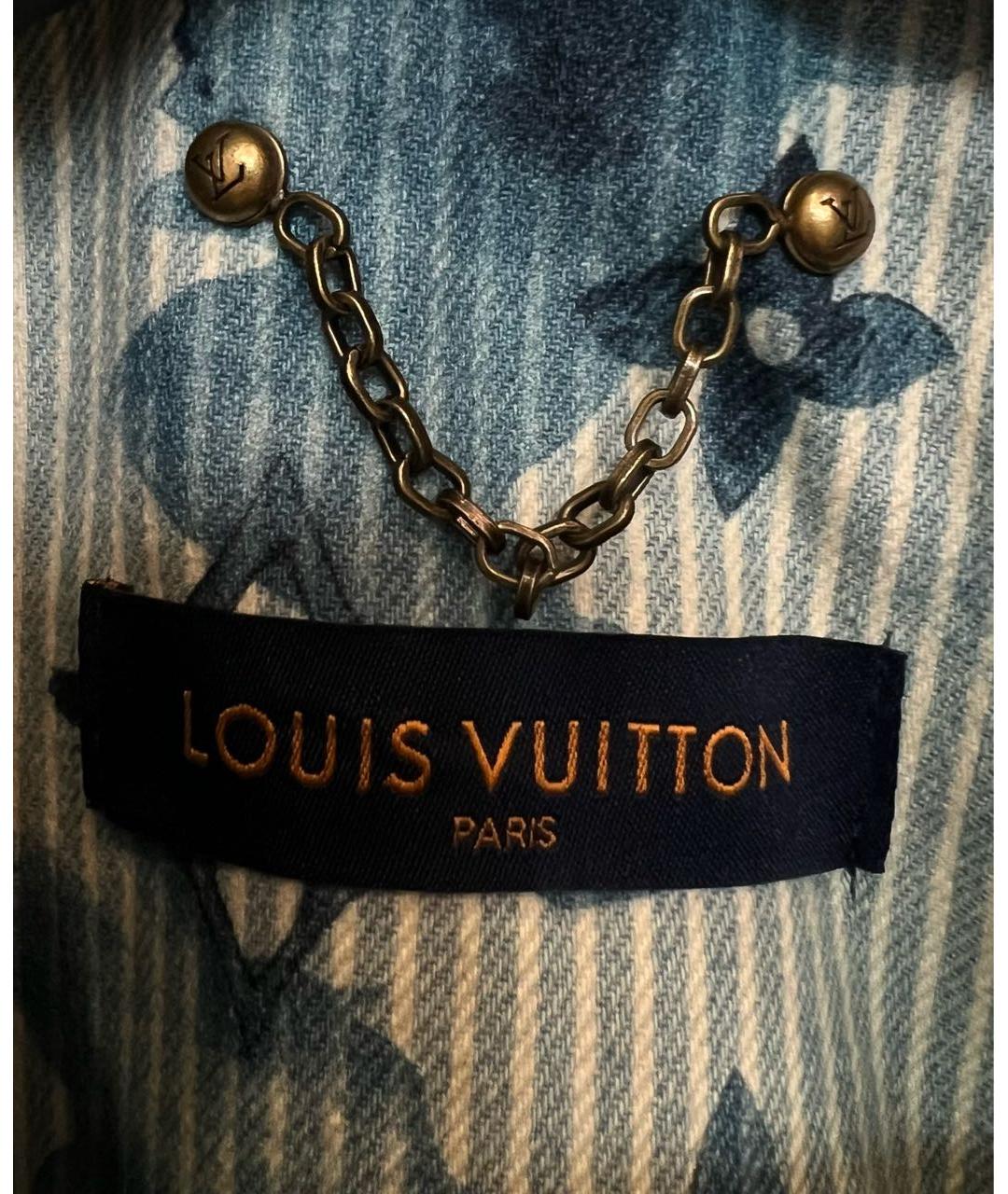 LOUIS VUITTON Голубая кэжуал рубашка, фото 7