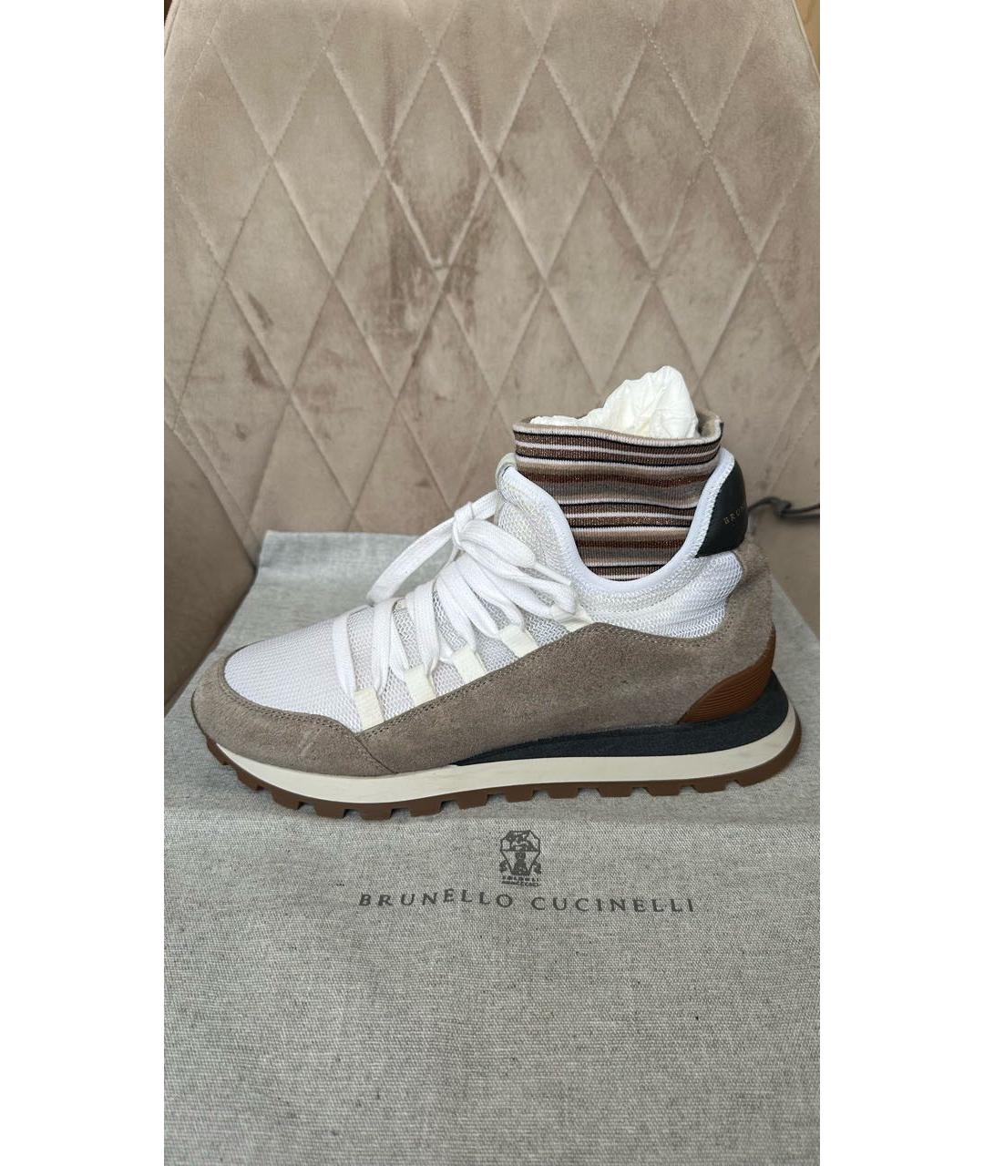 BRUNELLO CUCINELLI Мульти кожаные кроссовки, фото 5