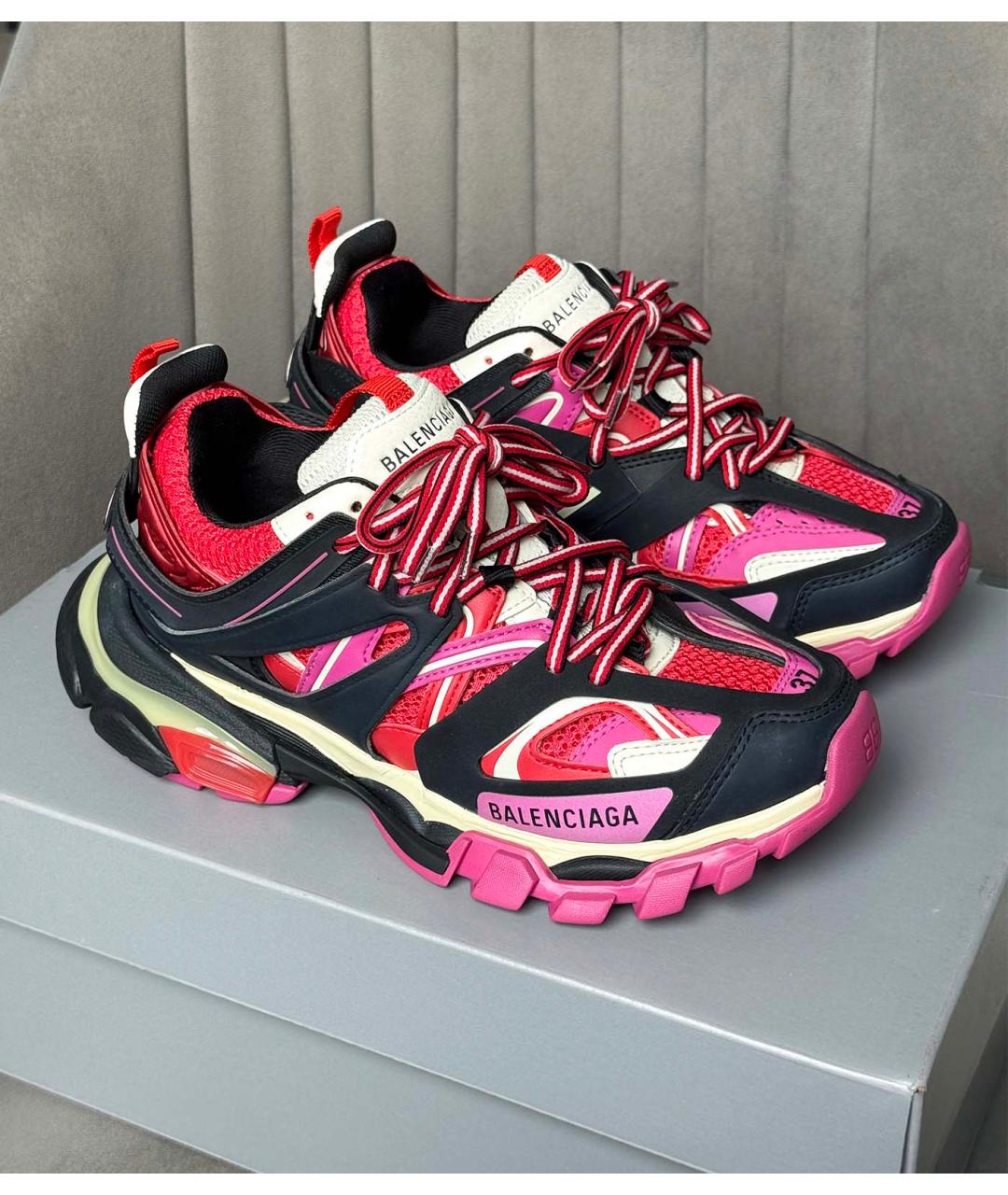 BALENCIAGA Фуксия кроссовки, фото 2