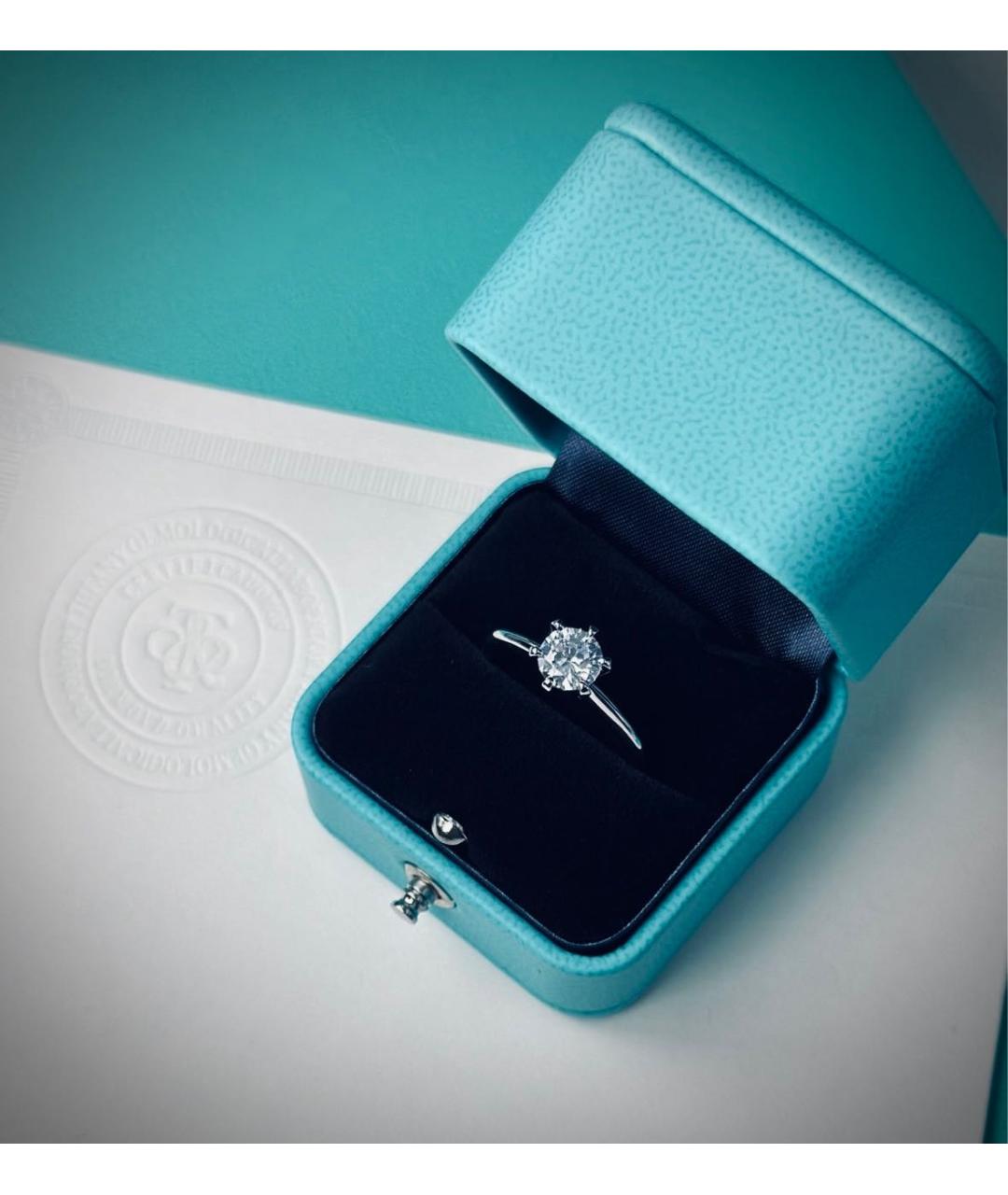 TIFFANY&CO Серебряное платиновое кольцо, фото 3