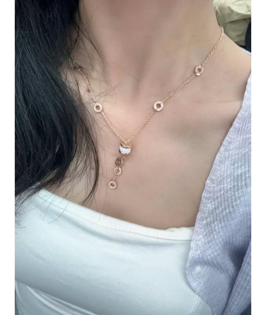BVLGARI Золотое колье из розового золота, фото 2