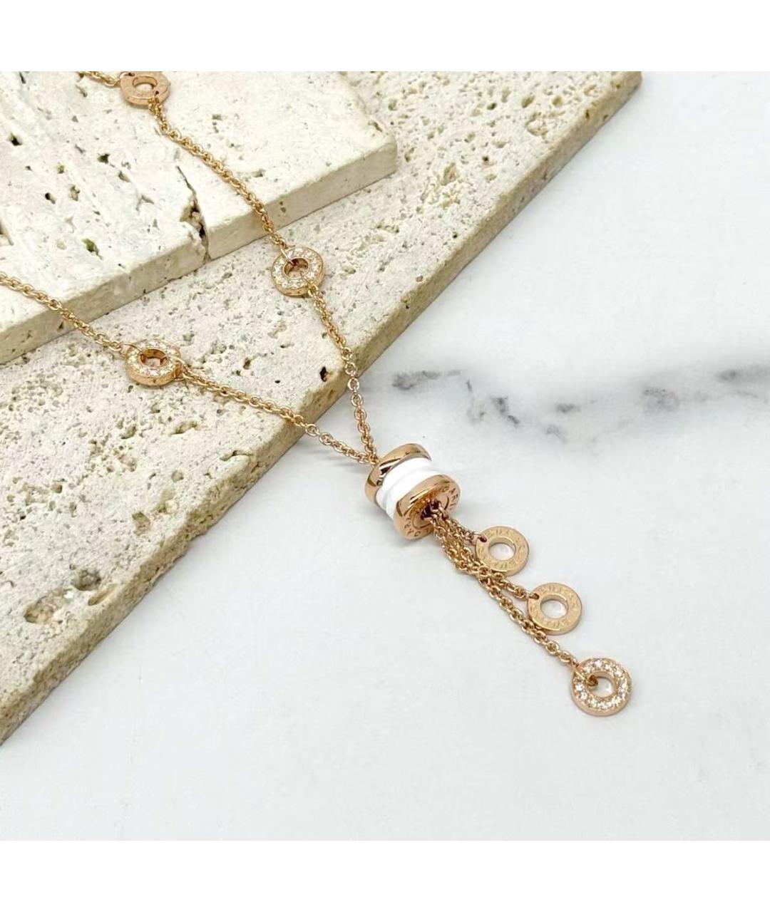 BVLGARI Золотое колье из розового золота, фото 3