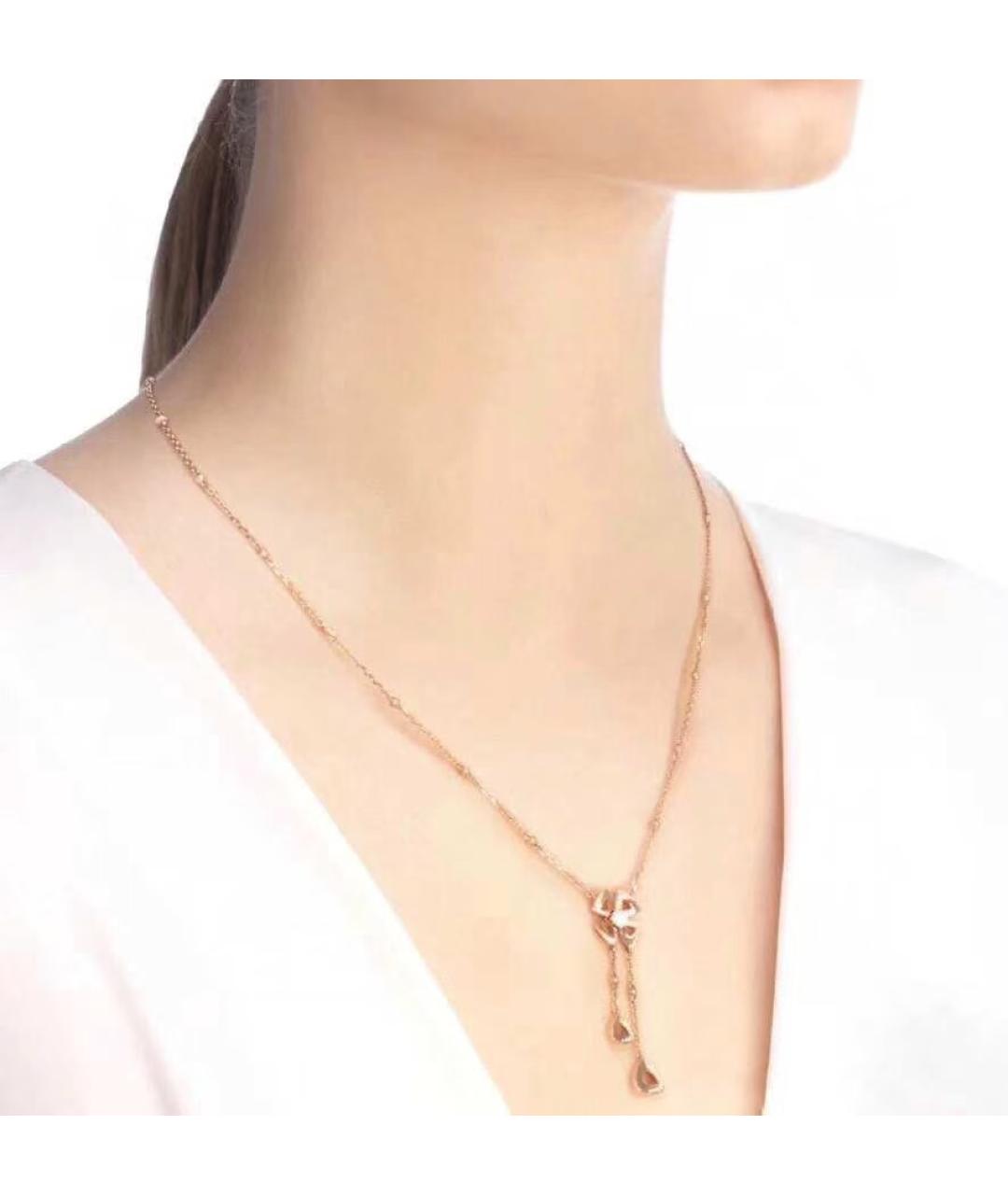 BVLGARI Золотое колье из розового золота, фото 3