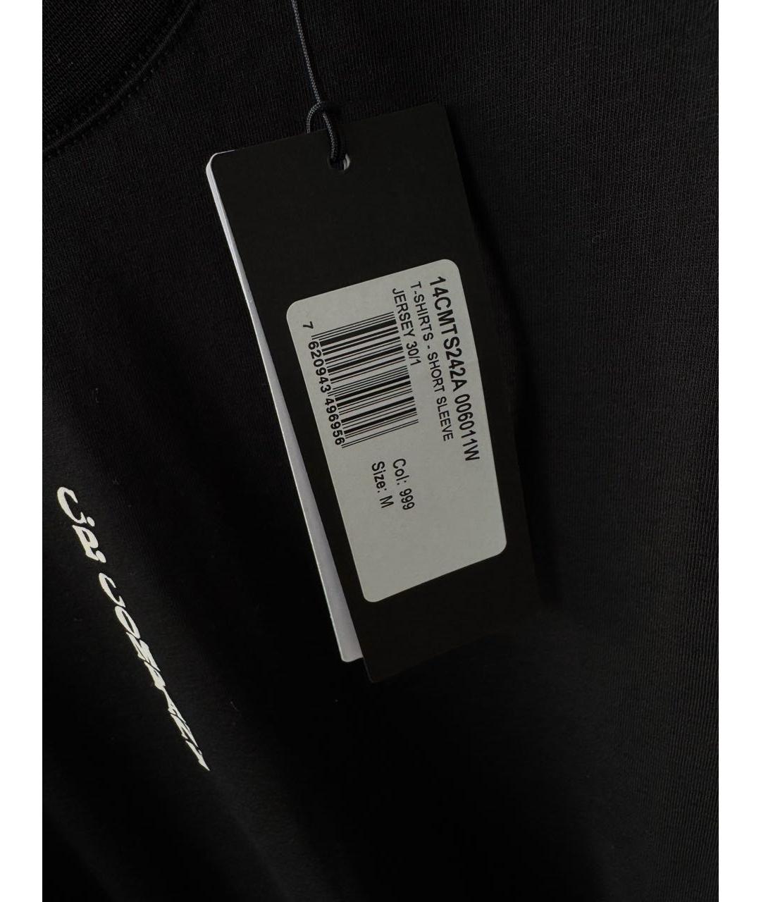 CP COMPANY Черная хлопковая футболка, фото 6