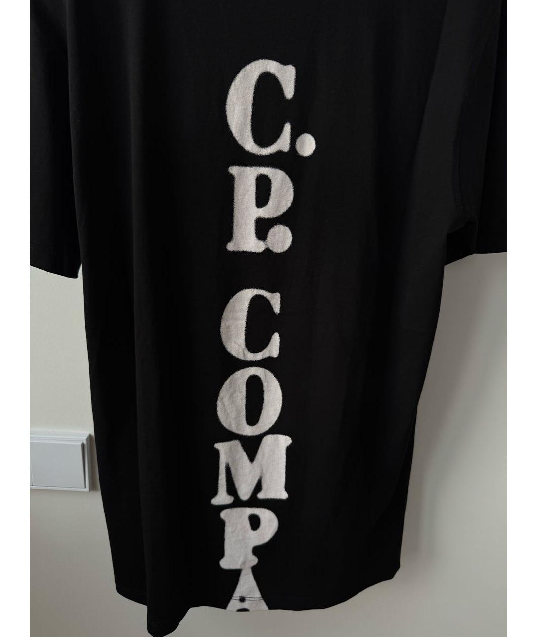 CP COMPANY Черная хлопковая футболка, фото 4
