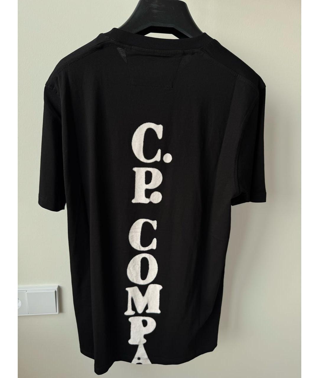 CP COMPANY Черная хлопковая футболка, фото 3