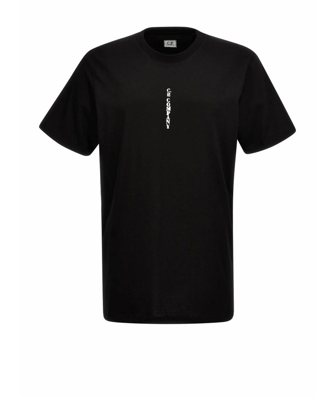 CP COMPANY Черная хлопковая футболка, фото 1