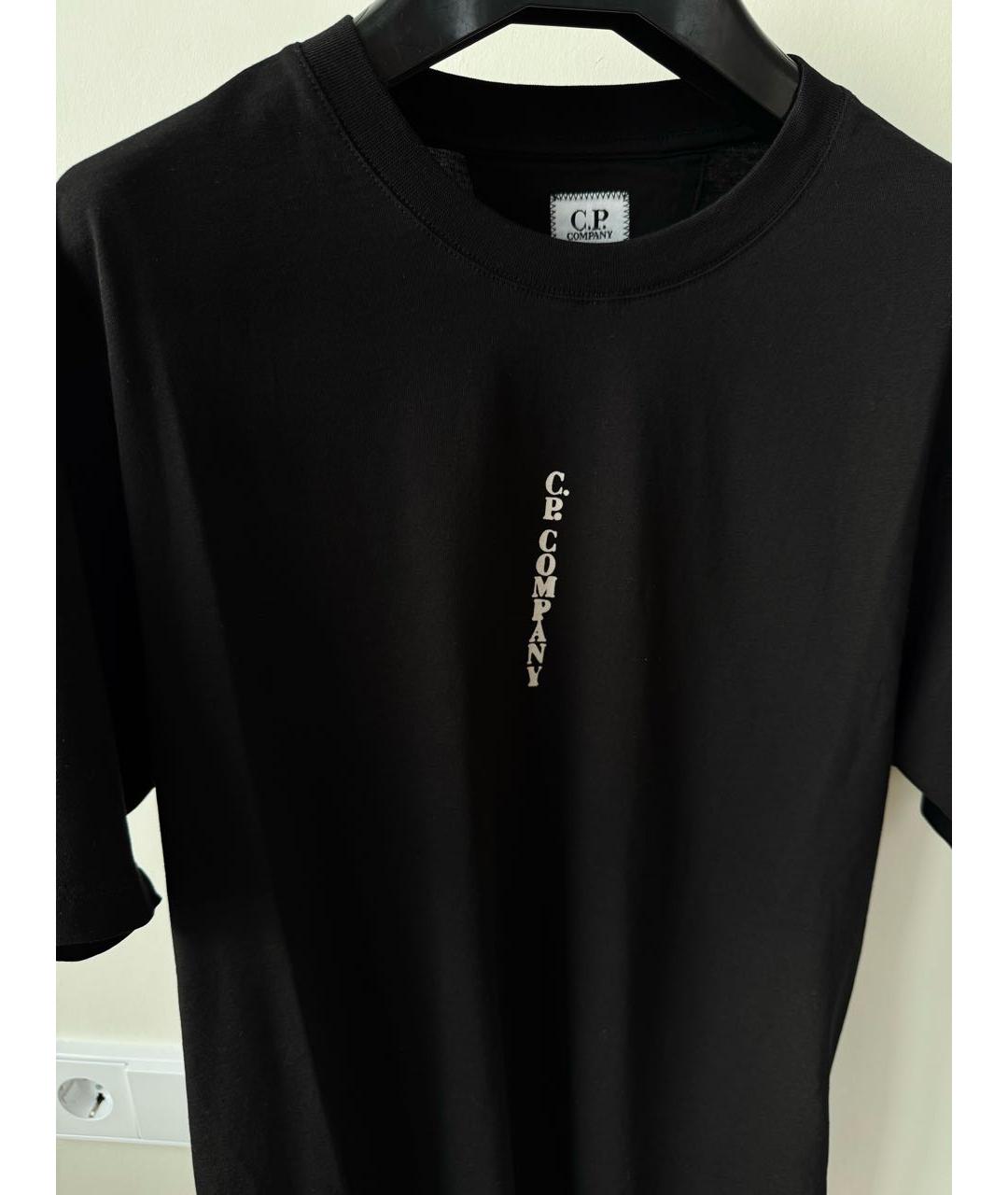CP COMPANY Черная хлопковая футболка, фото 2