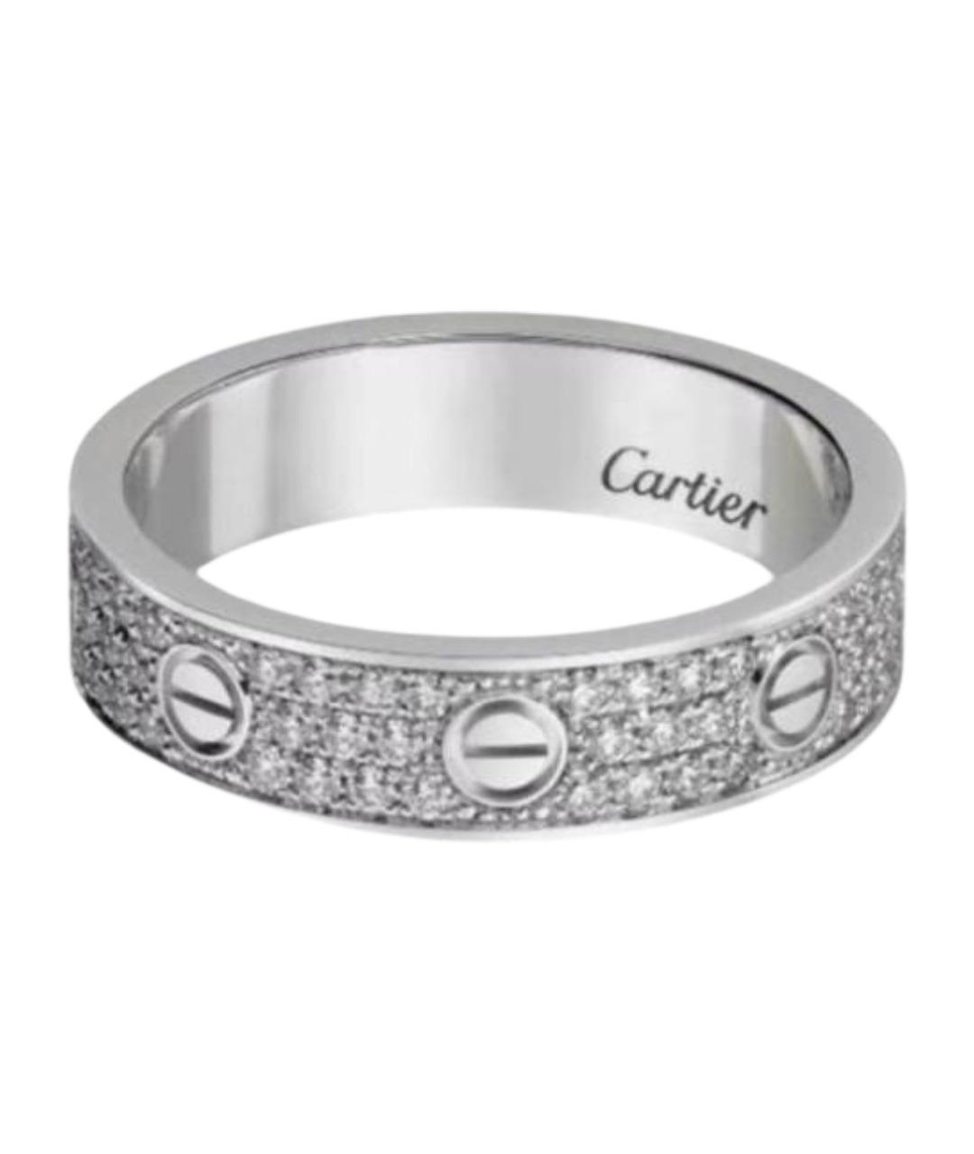 CARTIER Серебряное кольцо из белого золота, фото 1
