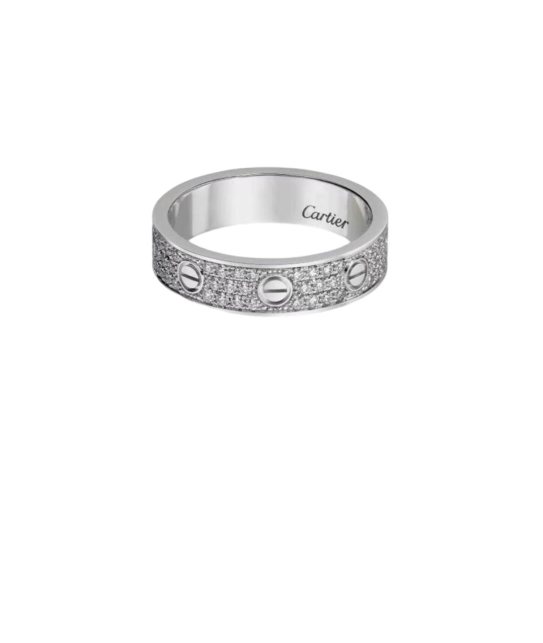 CARTIER Серебряное кольцо из белого золота, фото 5