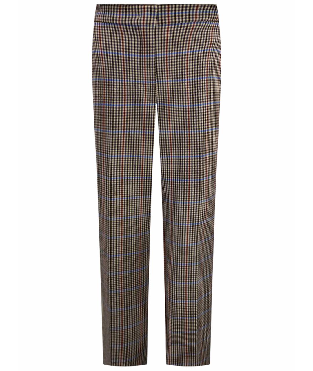 MAX MARA Мульти шерстяные прямые брюки, фото 1