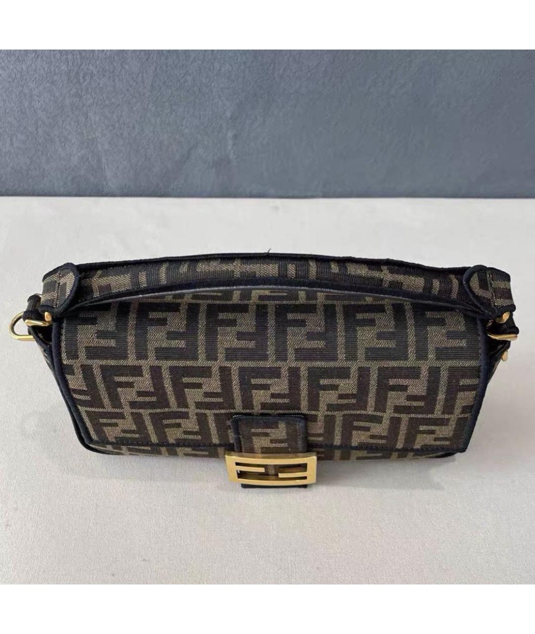 FENDI Коричневая сумка через плечо, фото 3