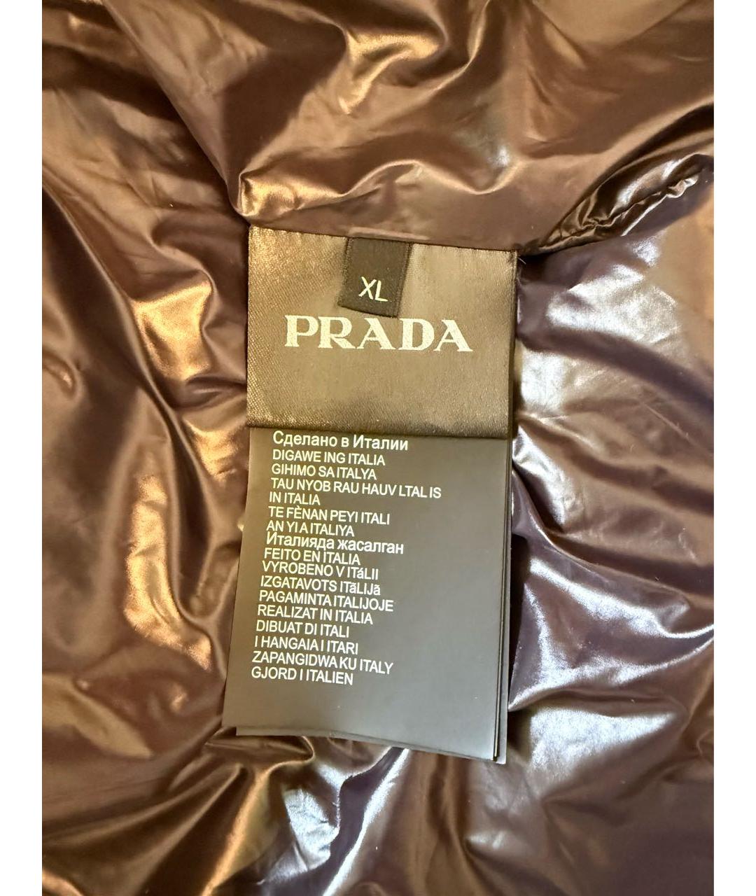 PRADA Черная полиэстеровая куртка, фото 5