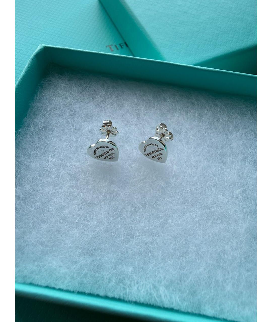 TIFFANY&CO Серебряные серебряные серьги, фото 6
