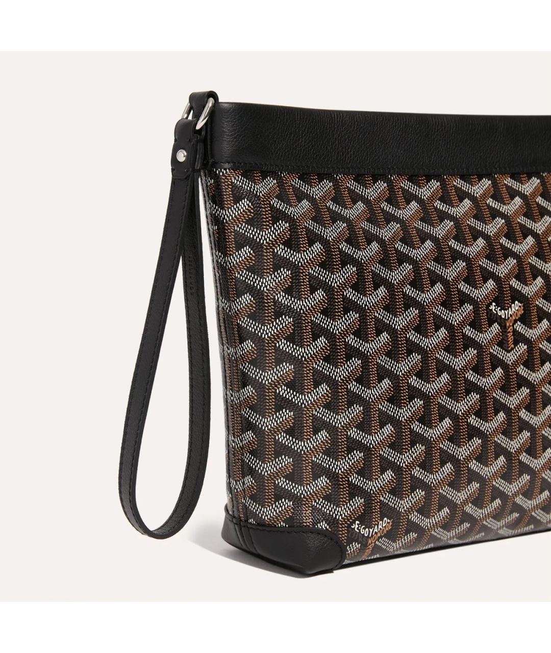 GOYARD Черная папка для документов из канвы, фото 4