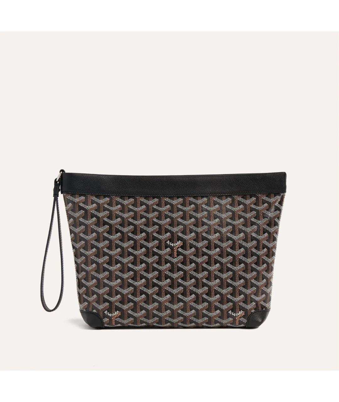 GOYARD Черная папка для документов из канвы, фото 2