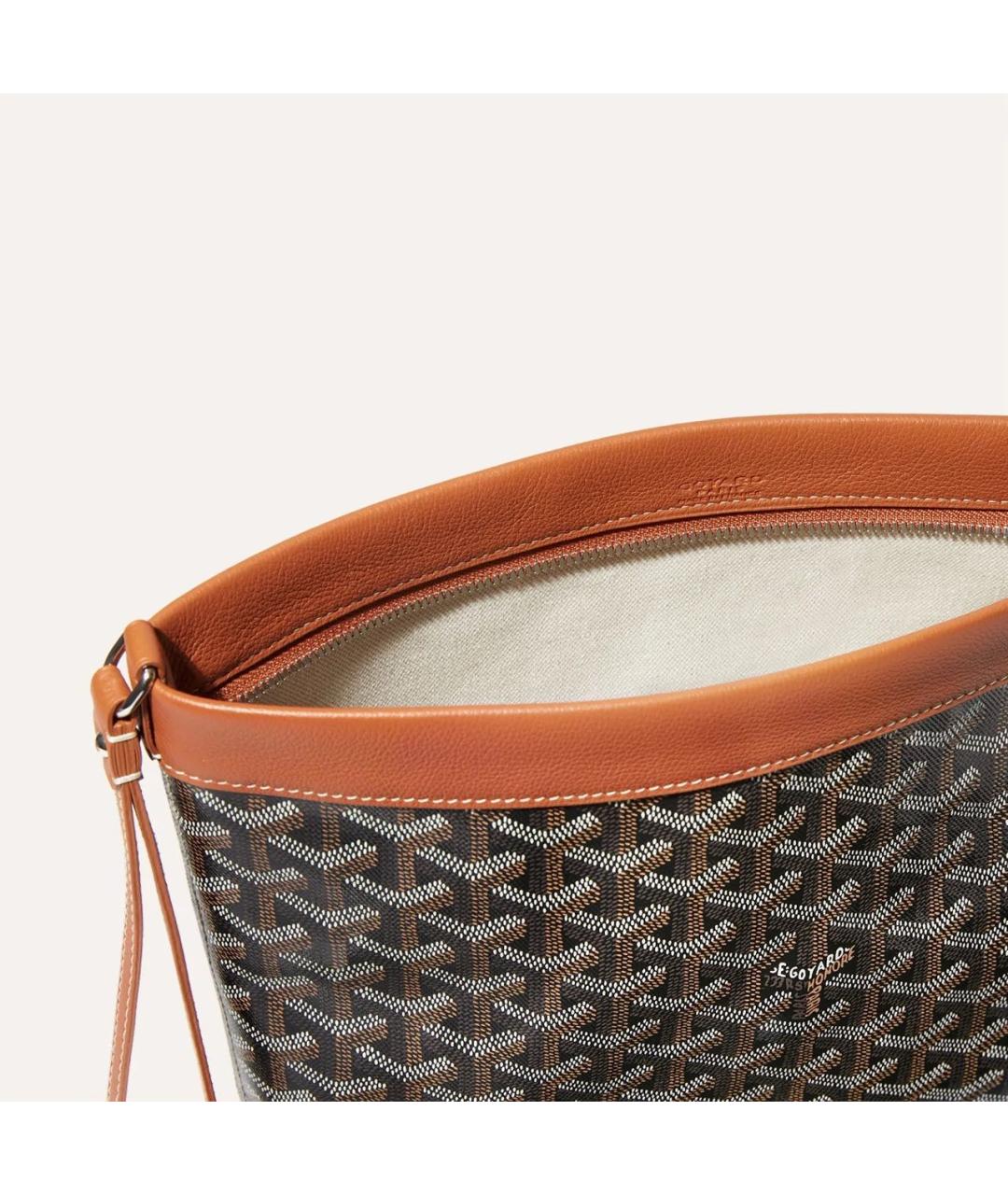 GOYARD Коричневая папка для документов из канвы, фото 3