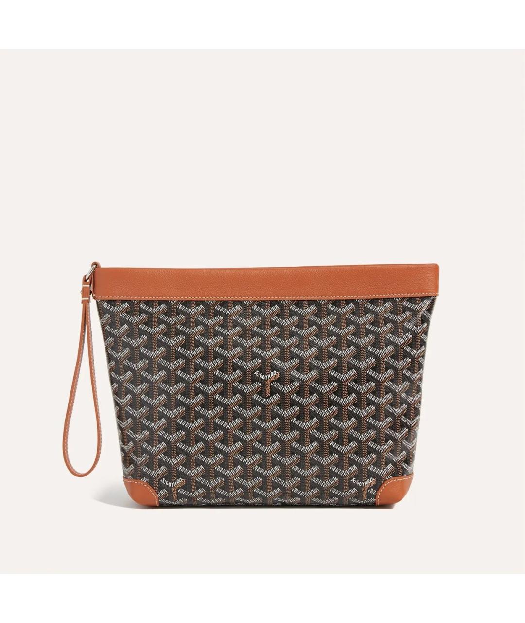 GOYARD Коричневая папка для документов из канвы, фото 2
