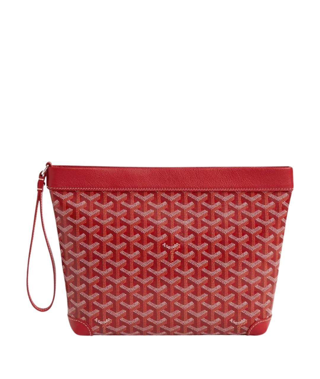 GOYARD Красная папка для документов из канвы, фото 1