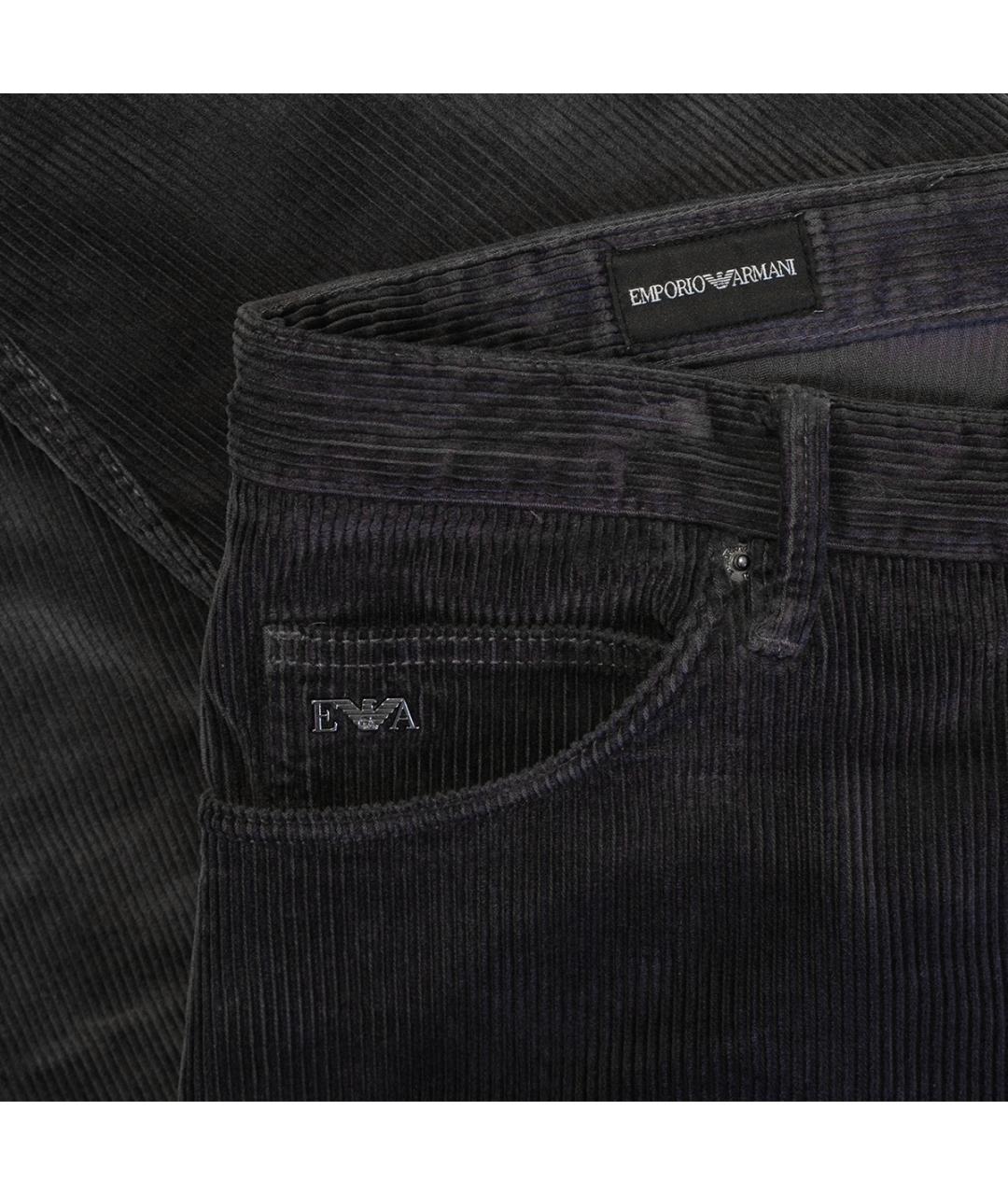 EMPORIO ARMANI Серые хлопковые повседневные брюки, фото 5