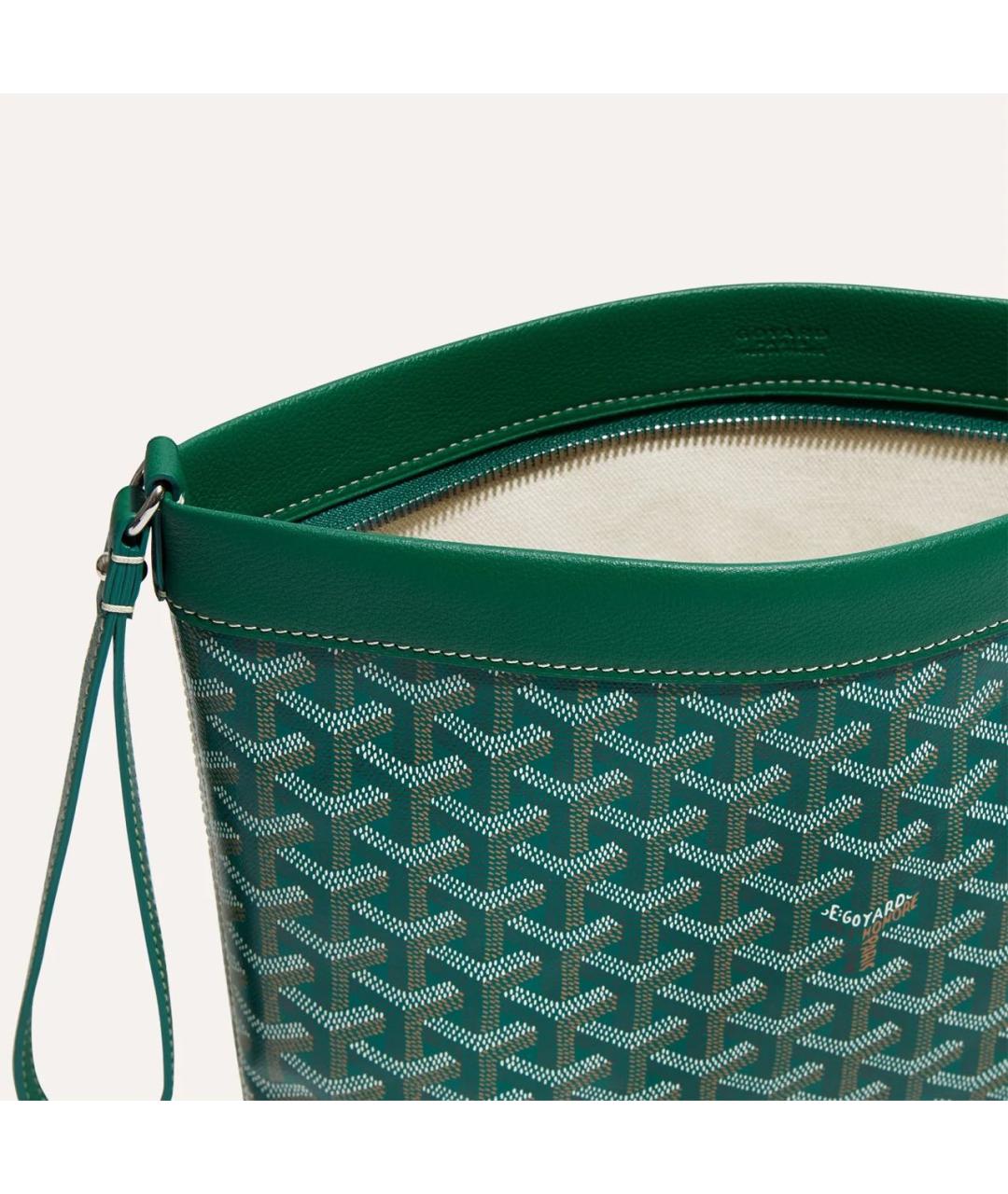 GOYARD Зеленая папка для документов из канвы, фото 4