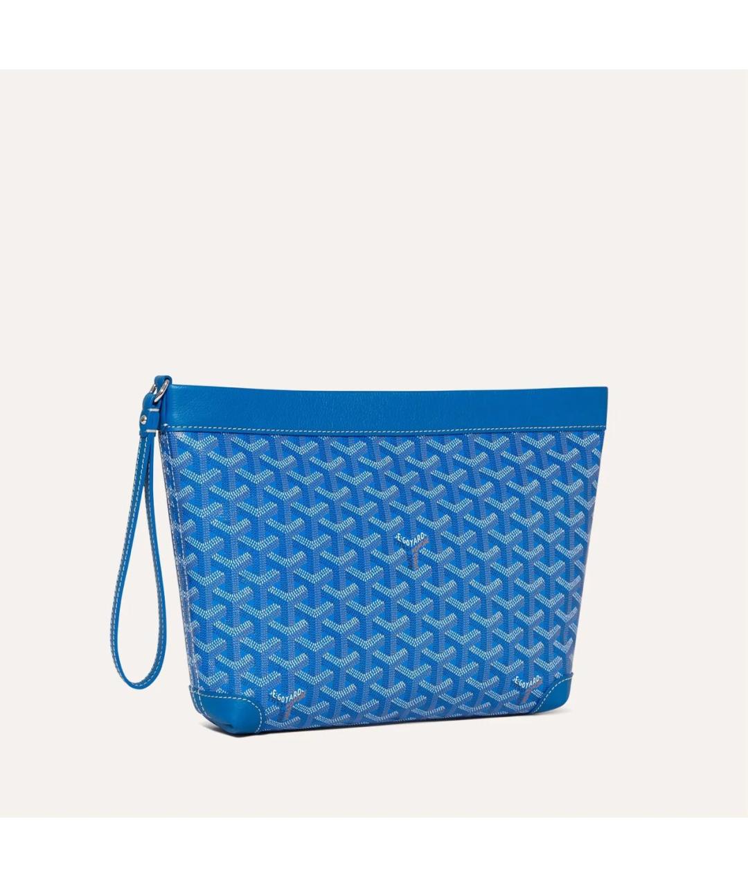 GOYARD Синяя папка для документов из канвы, фото 2