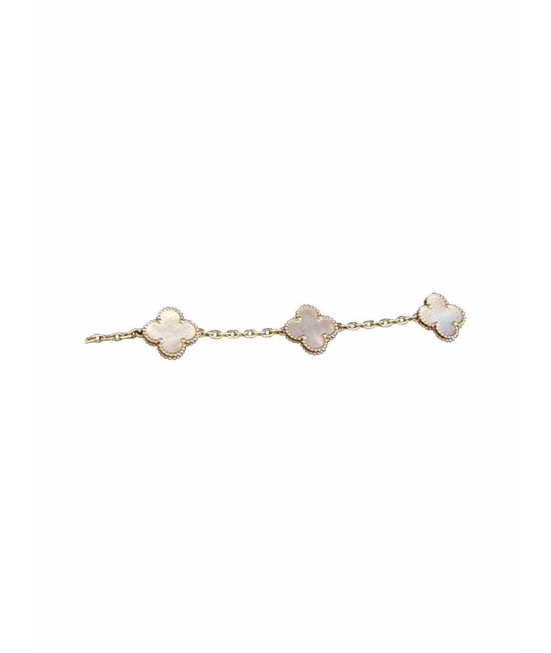 VAN CLEEF & ARPELS Белый браслет из желтого золота, фото 1