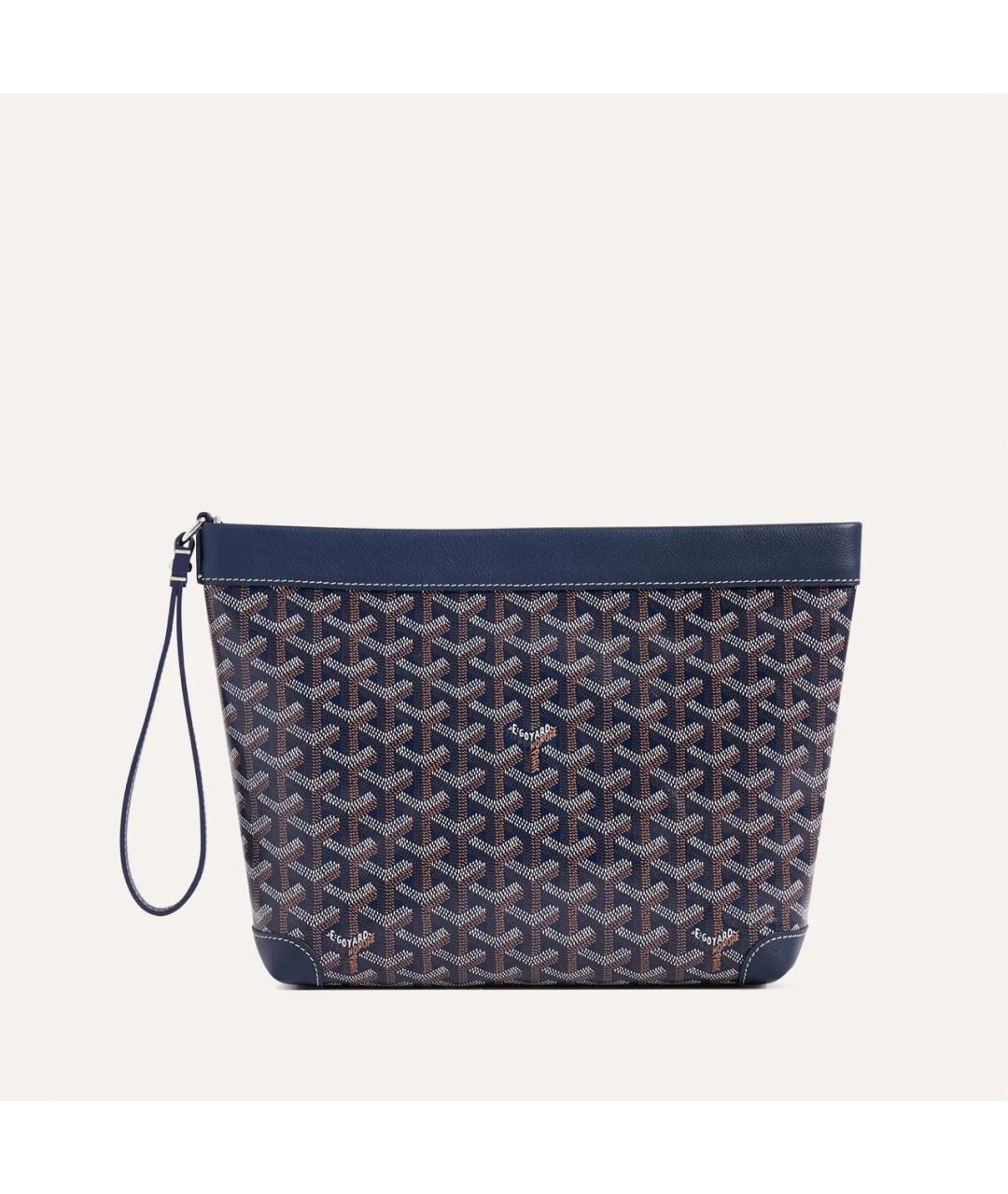 GOYARD Темно-синяя папка для документов из канвы, фото 2