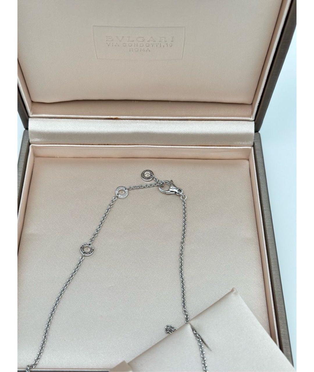 BVLGARI Серебряное колье из белого золота, фото 5