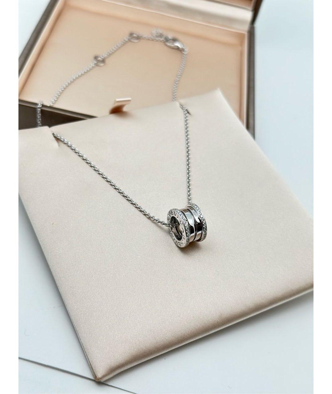 BVLGARI Серебряное колье из белого золота, фото 3
