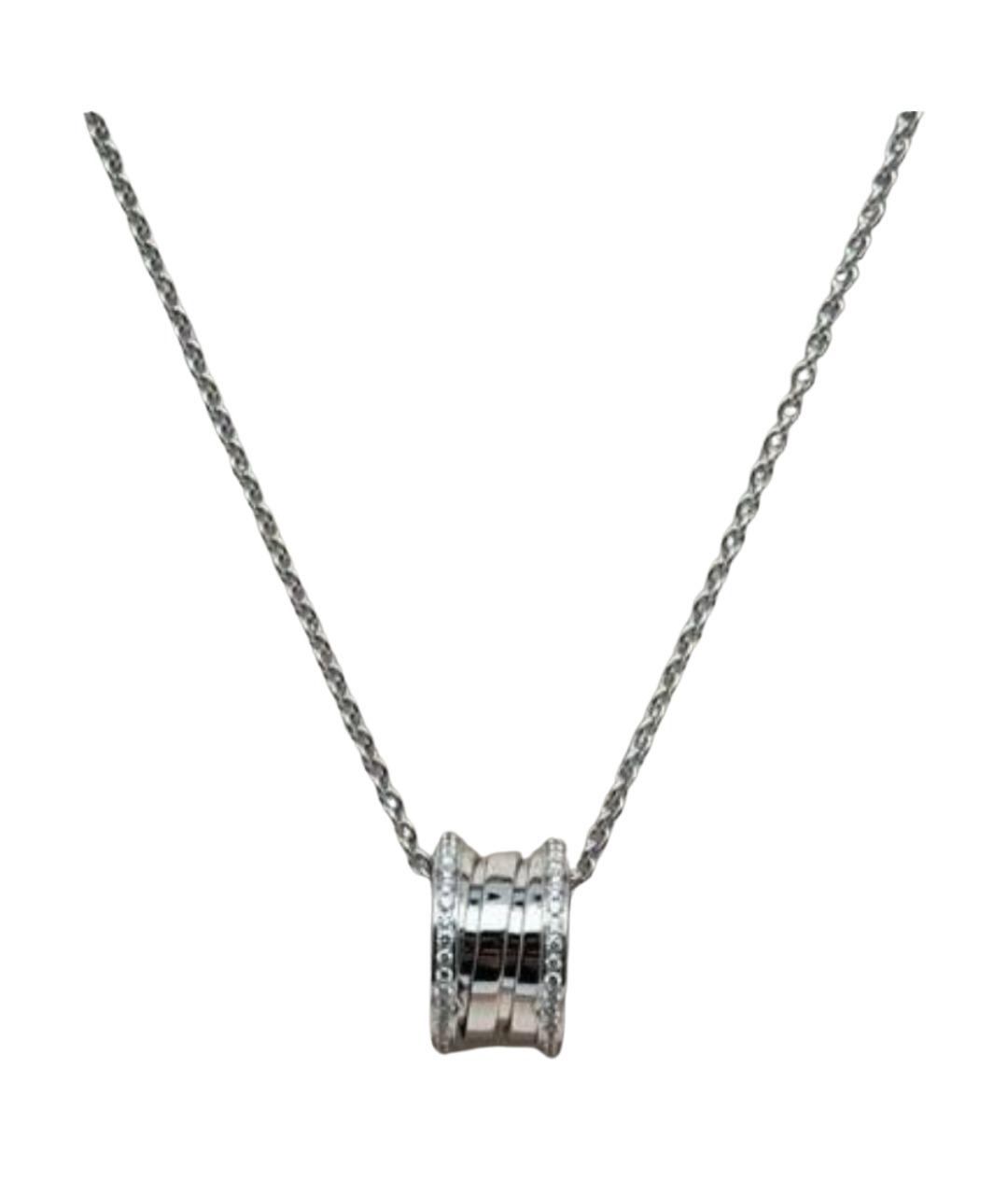 BVLGARI Серебряное колье из белого золота, фото 1