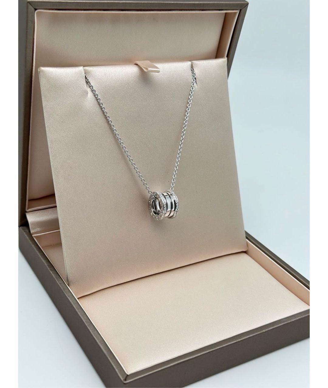 BVLGARI Серебряное колье из белого золота, фото 2